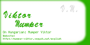 viktor mumper business card